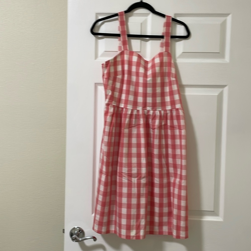 Pink Gingham Women's Dress